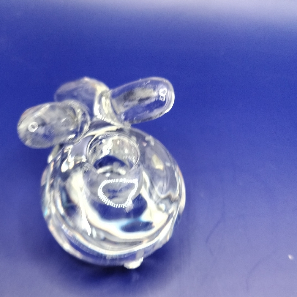 Crystal Clear Glass Rabbit Figurines Set - Picture 7 of 8